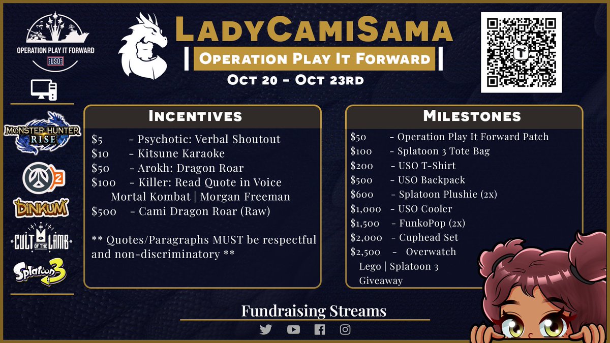 ladycamisama's tweet photo. Looking for top-tier koala-tee gameplay? Want to win some cool prizes while supporting our troops via @the_USO &amp; @USOgg
LIVE NOW ~ Join me on https://t.co/NuE8Ltaof2 Oct 20-23. 
To Donate: https://t.co/aAOyqXZXuF
retweet pls 😊
#OperationPlayItForward https://t.co/LzQYBZ9CAC