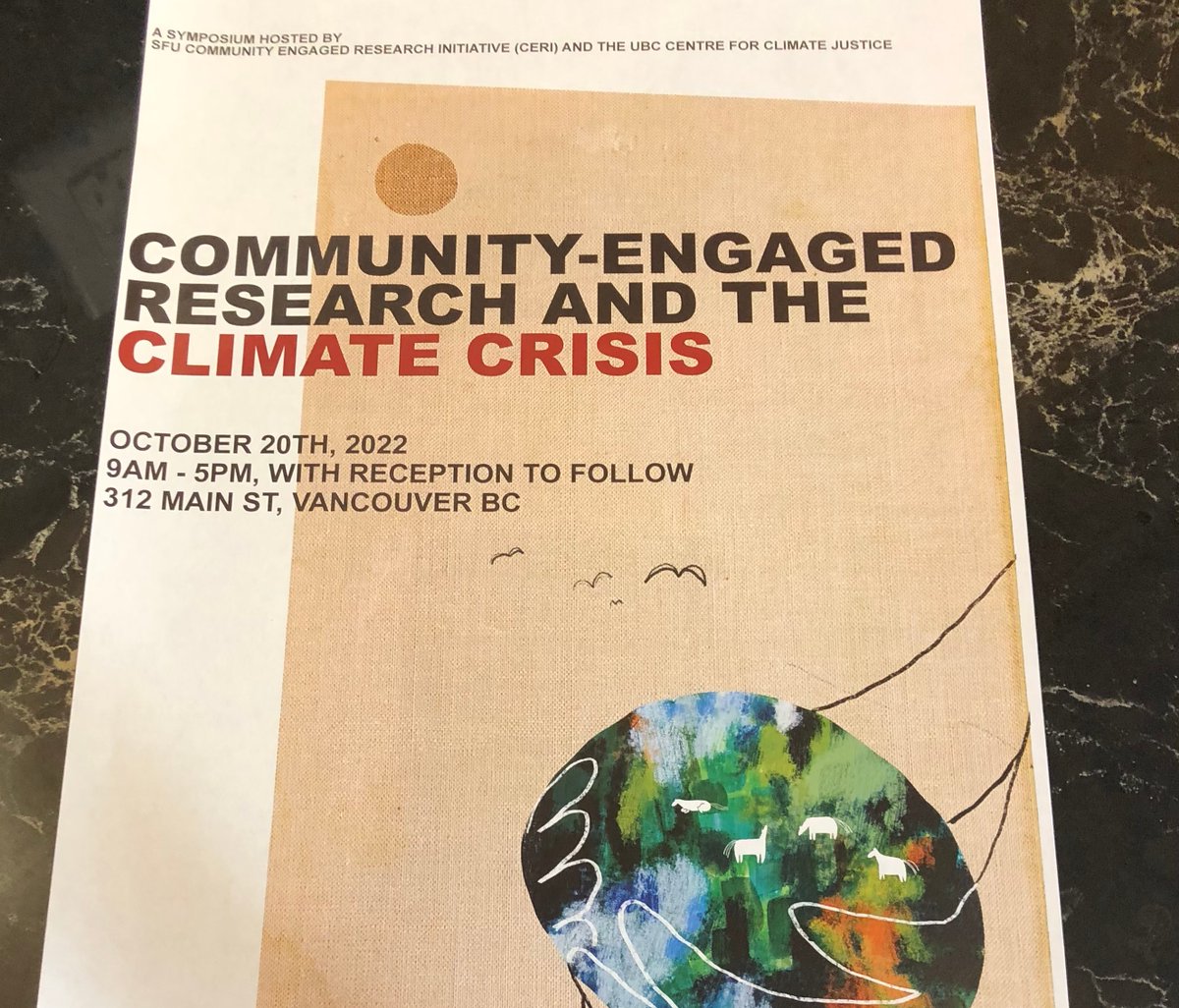 WCELaw's tweet photo. WCEL staff lawyer Georgia & RELAW comms coordinator Summer, take on the climate crisis symposium today hosted by the amazing @SFU_CERi & @CCJ_UBC their presentation focus being on #ClimateAction that affirms #IndigenousSovereignty #GoTeam #CommunityEngaged #RELAW https://t.co/ZGrrcciqtD