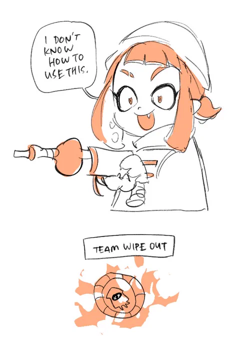 played splatoon salmon run for the first time ever like two days ago and have become everyone's least favorite player 