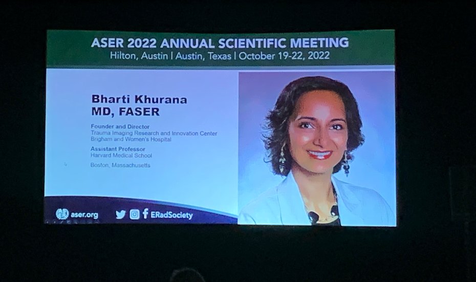 Bharti Khurana, MD, MBA, FACR, FASER tweet media