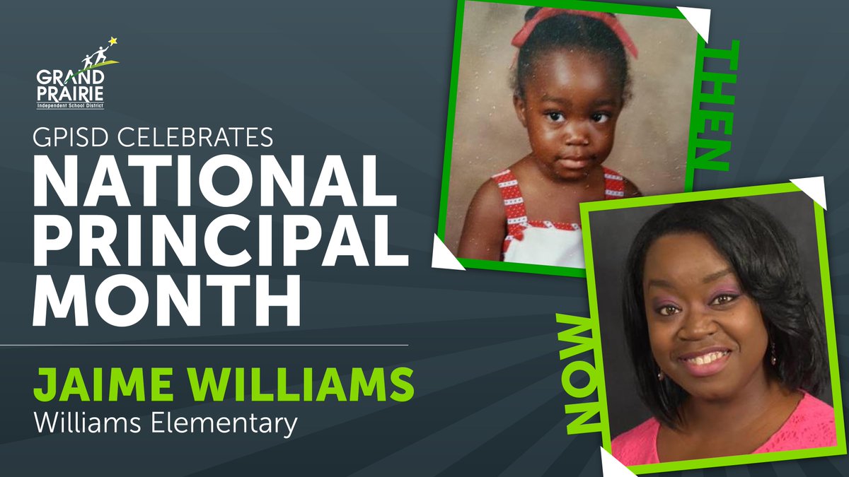 grandprairieisd's tweet photo. Jaime Williams says when she was in school her teachers truly took care of her. Now as Principal @HobbsWilliamsGP, she says she gets to truly take care of kids! #NationalPrincipalsMonth #WeAreGPISD https://t.co/nq1Gas4wuj
