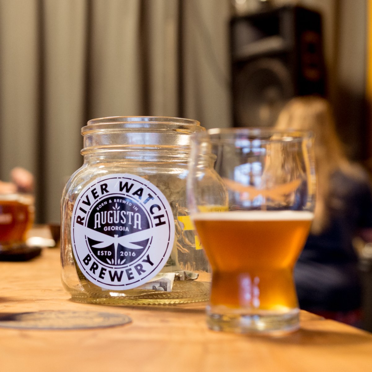 That cup's not half empty. It's just about time for a refill, though! At #RiverwatchBrewery, our cups runneth over! So we hope you come runnin' over!