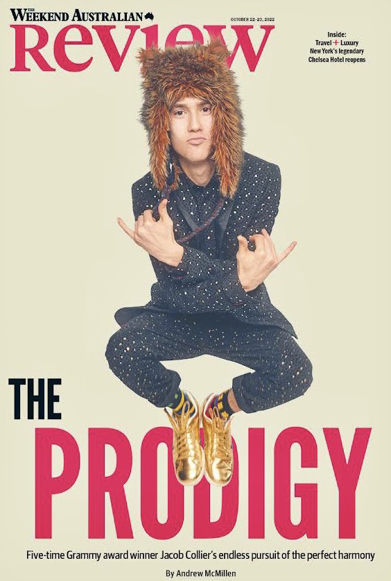 Tomorrow in Review: five-time Grammy award winner <a href="/jacobcollier/">Jacob Collier</a> speaks to <a href="/Andrew_McMillen/">Andrew McMillen</a> about global fame, family Christmas fugues and the deep mysteries of musical harmony <a href="/australian/">The Australian</a> 

theaustralian.com.au/arts/review/th…