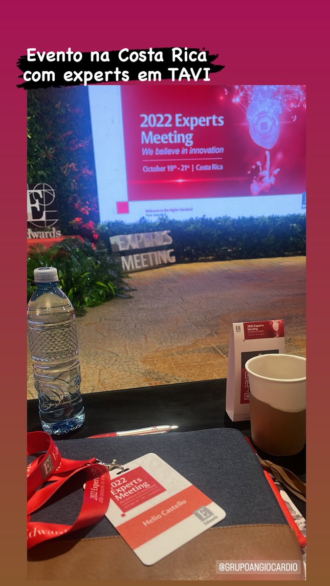 heliocastello's tweet photo. Participando do evento da @EdwardsLifesci em Costa Rica.
Expert Meeting https://t.co/lqy1kj2JFx