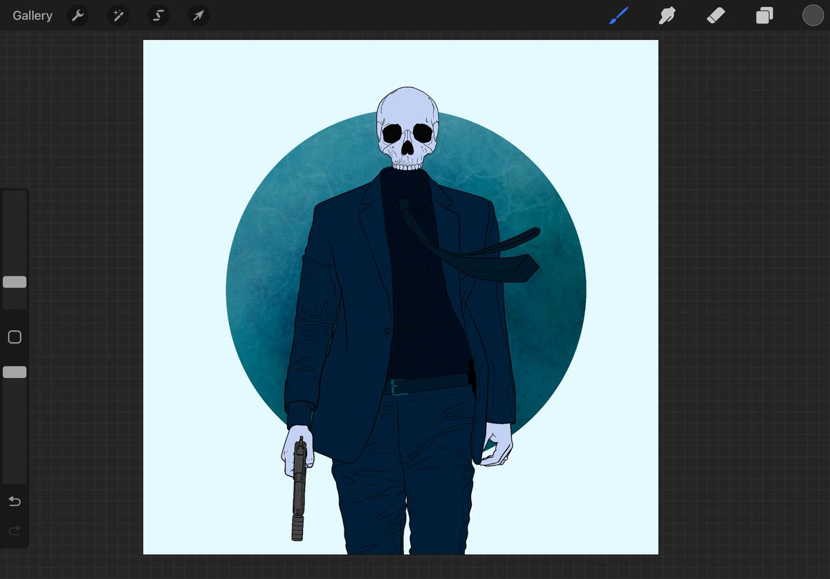 WIP!
The 3rd Character!
#JohnWick #darkart