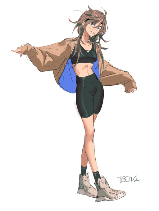 I added color to the sketch I drew in the last broadcast! 