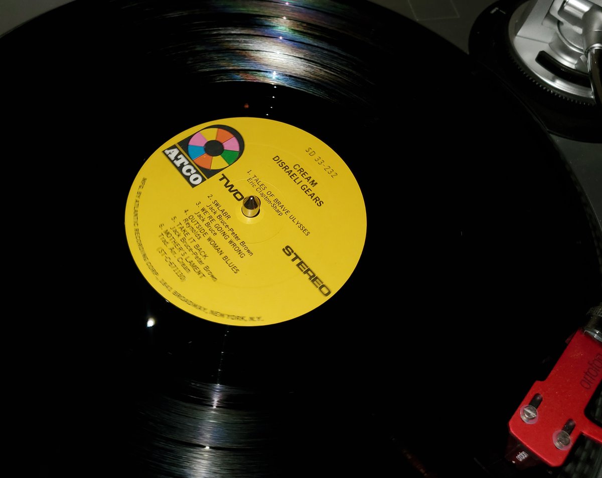 RepDWSTeets's tweet photo. Tonight's #vinyl selection: Side 2 of Cream's "Disraeli Gears". Screw it. Great album. Let's do Side 1, too. #rocknroll #music #SWLABR https://t.co/O3Eb8IxnXE