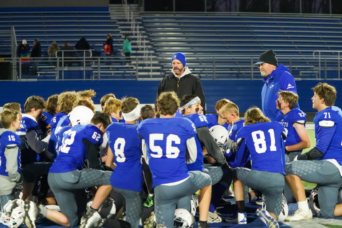 'Long after the wins and losses, you'll remember your teammates and coaches; the bus rides and locker room talks...You'll remember the relationships and how you needed each other. And especially how fortunate you were to be part of a team!' -@CoachJonBeck #footballmom #8thgrade