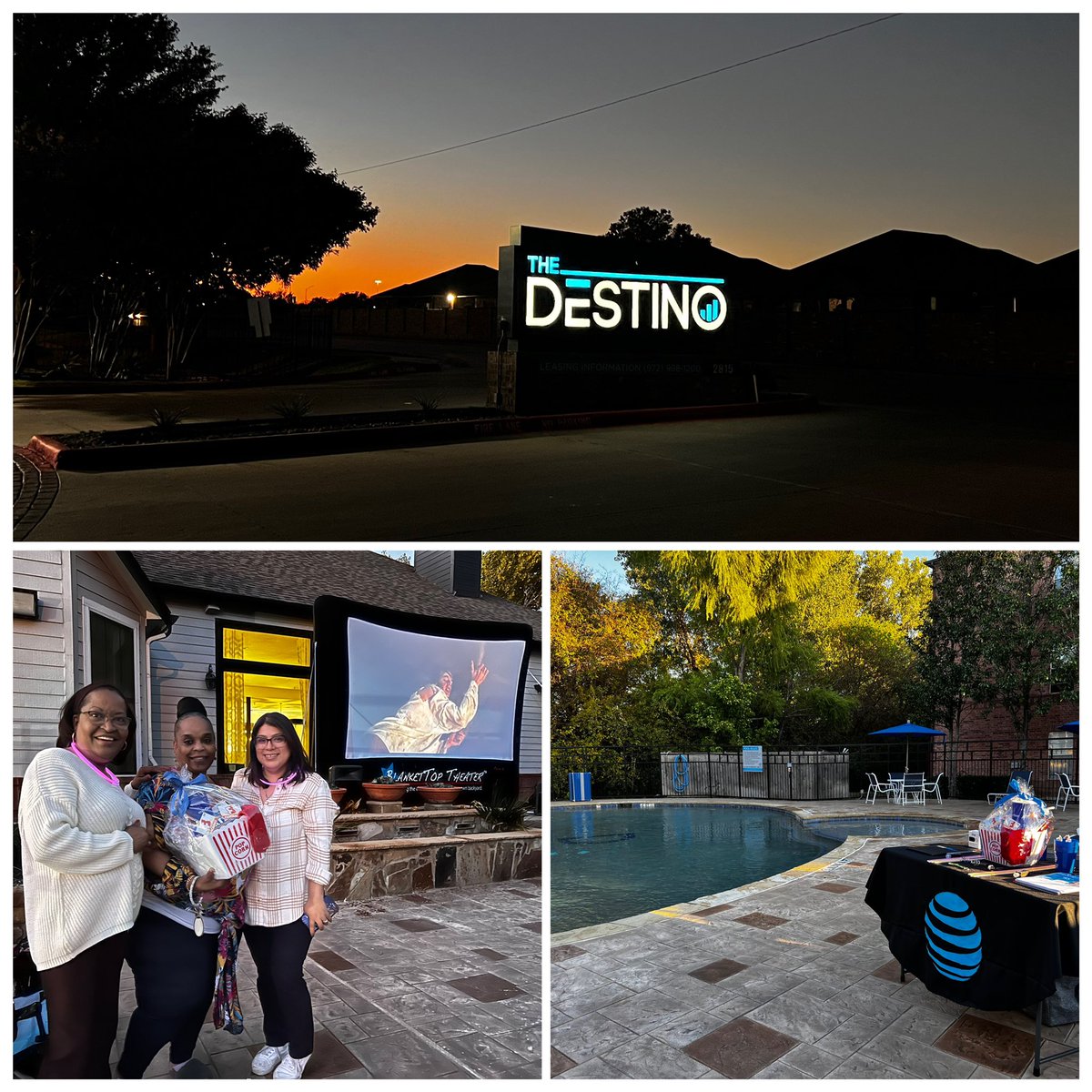 AT&T is out at The Destino Apartment community helping everyone with all of their Fiber needs!!! #Fiber #ATT @NTX_Market @Stuff_stephsaid @eddy_luster @fifthnorth @dbustamante1210