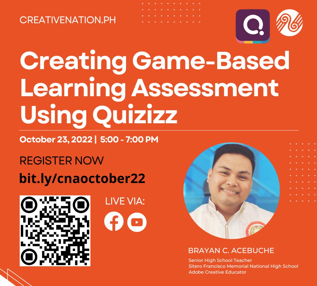 Check out our weekend webinars. 

Get Started with Adobe Animate for Educators - Part 2

youtube.com/watch?v=3b208l…

Creating Game-Based Learning Assessment using Quizzizz

youtube.com/watch?v=QGuy34…

#creativenationph #AdobeEduCreative #ccevangelistph