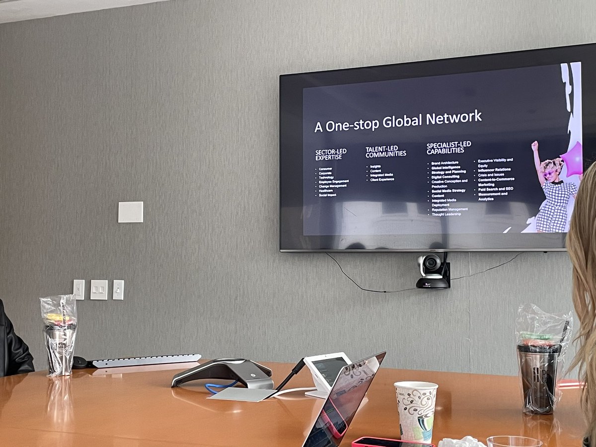 kiaramusee's tweet photo. Last week, The Strategy Shop made their way to Weber Shandwick in Washington, D.C. This public relations firm functions globally through different brands including government, media, and business. Students were shown a presentation and tour of the firm. https://t.co/GuIKH38C37