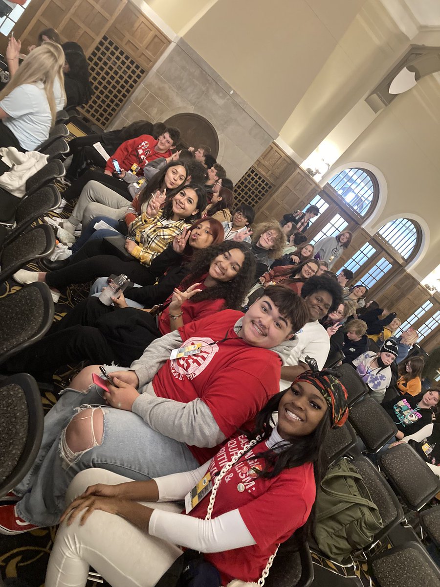 MsNiemeyerEHS's tweet photo. What a day. @EastScroll takes home their first ever @ihspa News Team of the Year award. No words describe how proud I am. Shout out to all of the former Scroll staffers &amp; editors who laid the foundation for this accomplishment. #squad https://t.co/t9nAIFi0ih