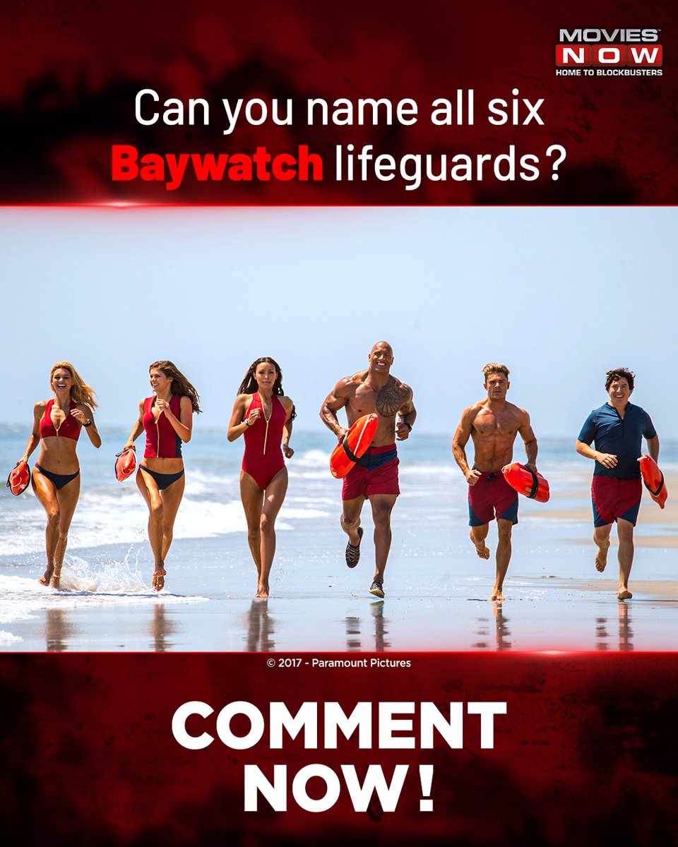 They ain’t no ordinary lifeguards, they’re smart, sassy, protectors of the beach and its lovers! Can you name them all? Tell us in the comments! #Baywatch #CommentNow #GuessTheActor #DwayneJohnson #ZackEfron #Hollywood #Action #Film #MoviesNow