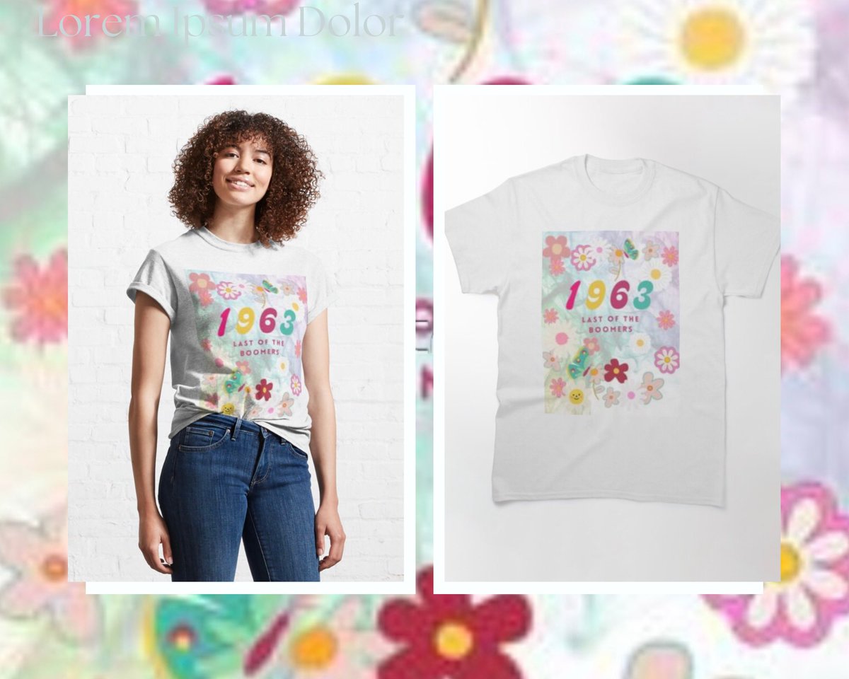 #boomer #babyboomers #lastofus #vintagestyle #1960s #1960 #teesdesign #hippylife #flowerpower🌸 #rmdscreations #redbubble #chill