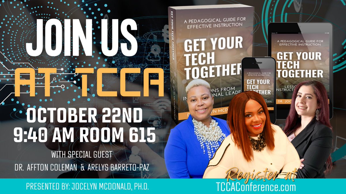 Be sure to join this session on how to Get Your Tech Together at <a href="/TCCAConf/">Technology Curriculum Conference of Aldine (TCCA)</a>  We are looking forward to a fun and interactive time. Be sure to register at tccaconference.com
#GetYourTechTogether #TechItUp #TCCA2022