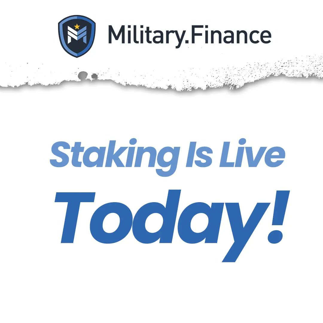 Staking is now active! We will provide a video on how to stake soon. 

#Mil #Military #Finance #Crypto #NFTs #America #USA #Patriot #Patriotism #militaryfinance