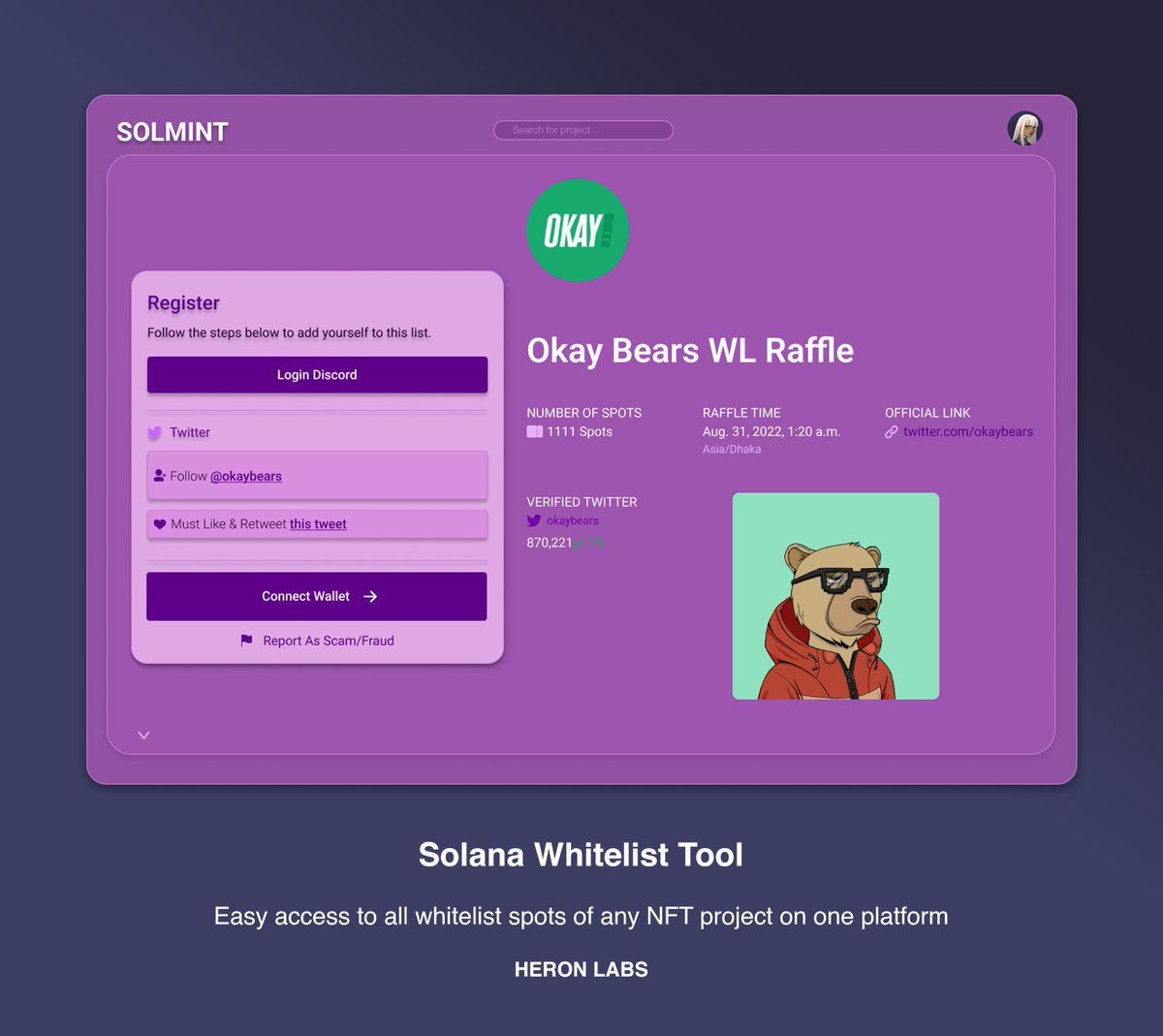 Introducing the NFT whitelist solana tool by the team at @WAPEnft
.
Follow for more updates and features. OGs get benefits you're early.

#NFT #FreeNFT #NFTCommunity #NFTs #NFTGiveaway #NFTDrop #NFTCollection #nftproject #ad #SOL #SolNFTs #CNFT #CNFTGiveaway #Solana