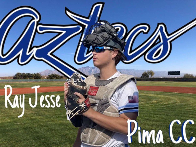 RayJesse4's tweet photo. Excited to announce my commitment to Pima CC to further my academic & baseball career! Thank you to my family for the commitment & sacrifices made over the years and to my coaches @mcarthurgeneral @RhinoBaseball, & @PorterBaseball #Aztecbaseball @WWBAD32 @BaseballPima https://t.co/xiC5jewLvm