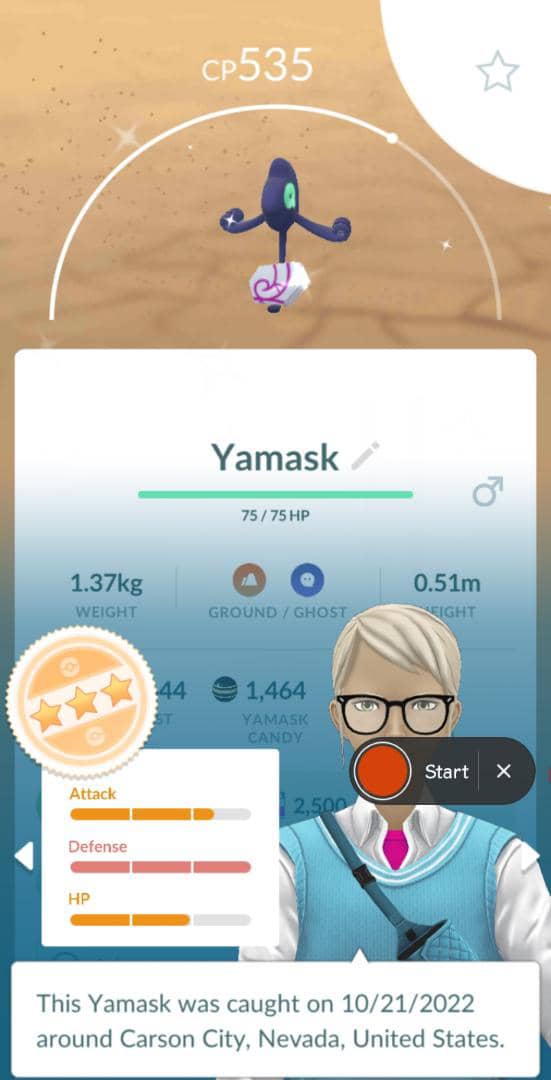 Dachril_L's tweet photo. Morning hatch after jog in the park. First shiny for this halloween event. 😁 

#shinyhatch 
#ShinyPokemon 
#Pokemongohalloween 
#shinyGalarYamask 
#groundplayer
#teammystic 
#pokemongosabah 
#pokemongomalaysia https://t.co/iH2BCUxO8X