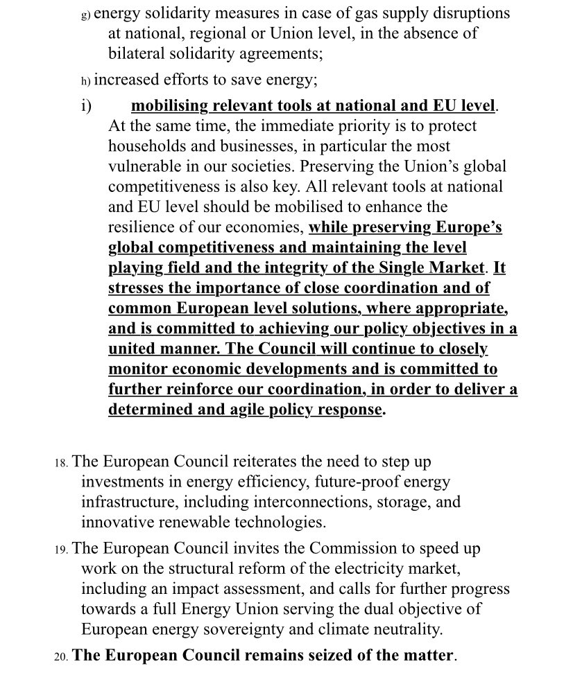 Energy conclusions at #EUCO