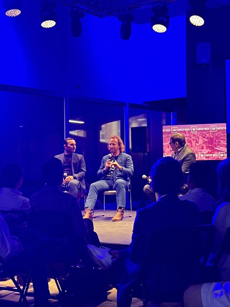 Had a great time today @sastartupweek moderating a packed-room conversation with Ben Jones, ex-CEO of Skipcart (acquired by 7-11) and Luis Gonzalez, CEO of Parlevel, on their journey (and advice) taking their startups from founding to successful exit.