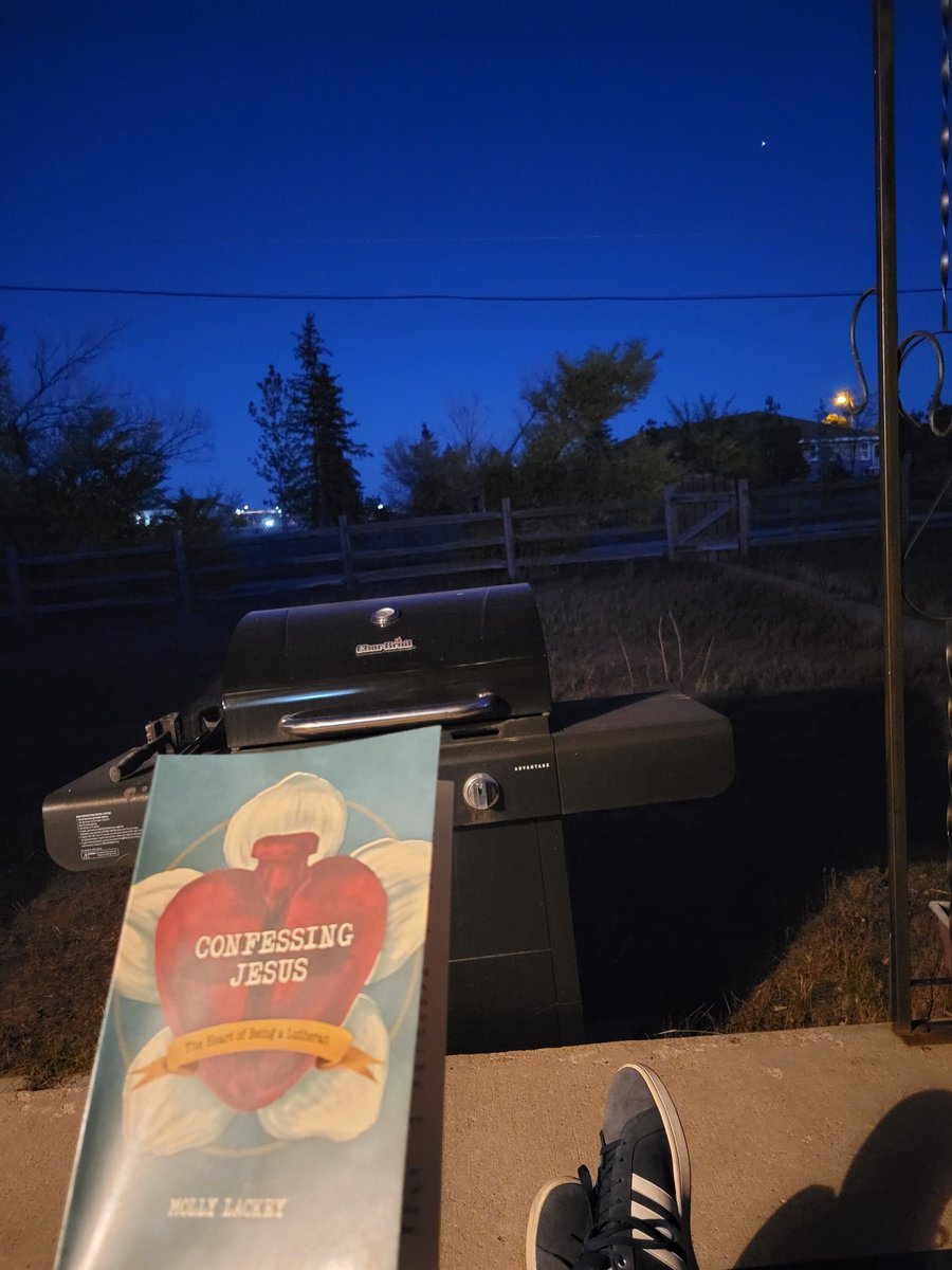 JALindsay4444's tweet photo. What a wonderful Wyoming fall evening.... A great book and some nice views.
Go buy Confessing Jesus by Molly Lackey! @ConcordiaPub made a good decision with this one! It's a great read! Well articulated and approachable... Share it with family and friends! #ConfessingJesus https://t.co/BD73noM8lg