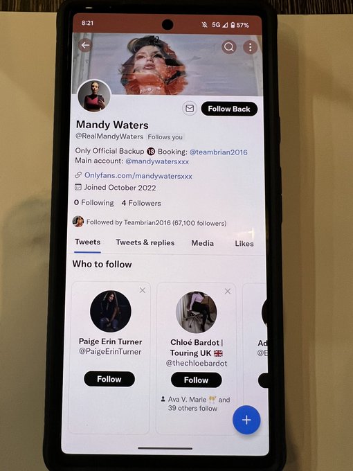 Please report this fake backup account pretending to be me ⚠️😡👉 FAKE @RealMandyWaters  ⚠️⚠️⚠️⚠️⚠️⚠️⚠️⚠️⚠️⚠️⚠️ <a href="/tag/canceldisneyplus"class="tags"><span>#canceldisneyplus</span></a><a href="/tag/goodpillow"class="tags"><span>#goodpillow</span></a><a href="/tag/wakeupbarbie"class="tags"><span>#wakeupbarbie</span></a>