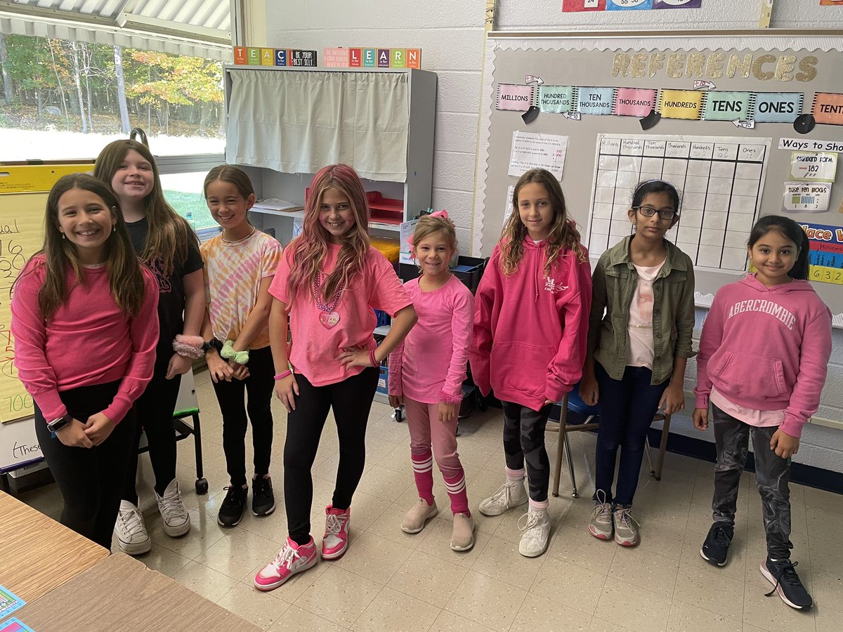 Mrs_K_Milligan's tweet photo. Week of kindness pink out! 💕 #BreastCancerAwareness #weekofkindness #BeKind @JKSMahwah @mahwahschools https://t.co/PkE4JNhjjn