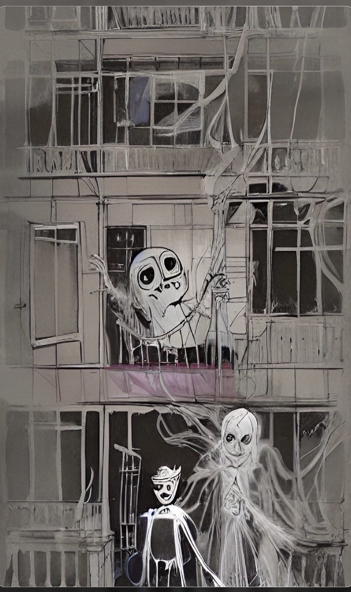 CadenceMCrowley's tweet photo. Mostly Ghostly prompt #mabsdrawlloweenclub2022 #Drawlloween2022 #mostlyghostly https://t.co/xqosJNuiUV