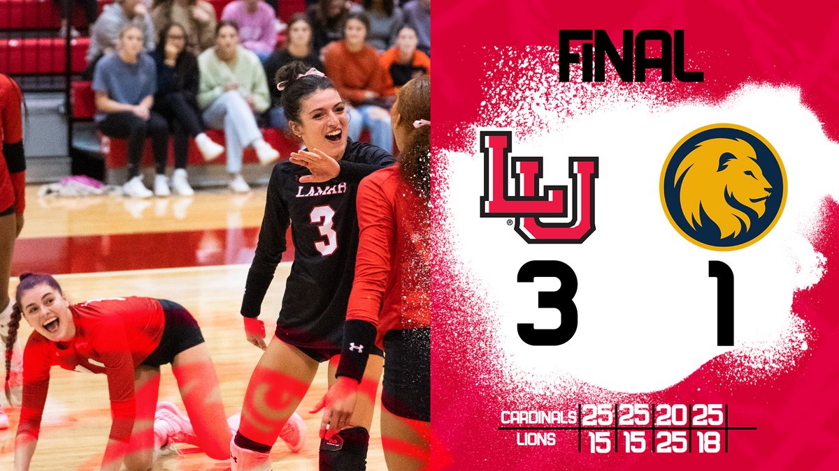 CARDINALS FLY HIGH OVER THE LIONS!!!
3-1 Cardinals

#WeAreLU