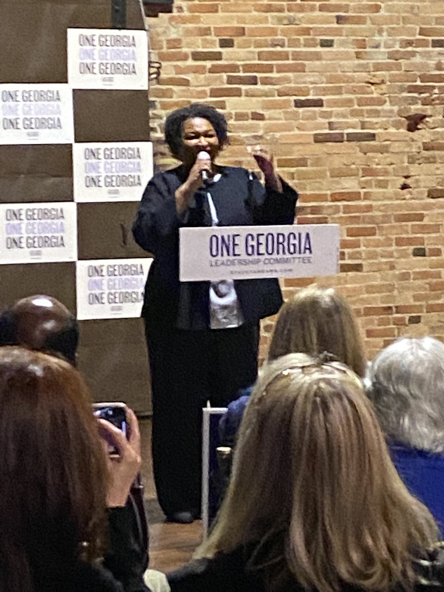 Our next Governor, @staceyabrams in Columbus this evening!