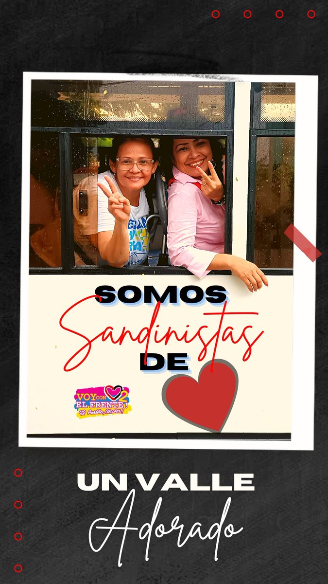POR ACÁ ANDAMOS, SIEMPRE SANDINISTAS NI UN PASO ATRÁS!!
✌🏻❤🖤❤🖤✌🏻

¡AQUÍ NO SE RINDE NADIE!