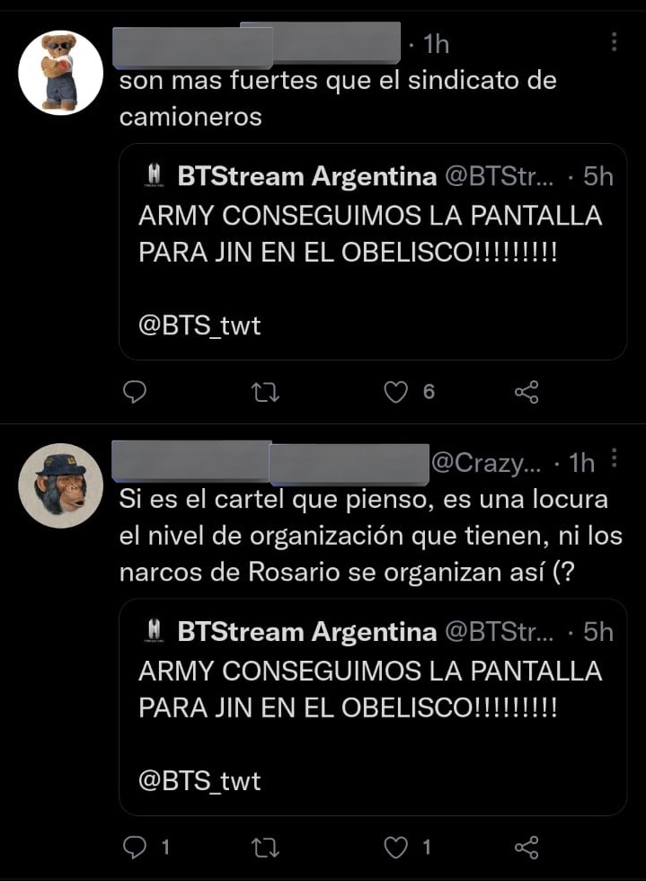 BTStreamArg's tweet photo. Army Argentina miren a los locales en los citados del proyecto!!! 🤣🤣🤣🤣🤣🤣🤣🤣

@BTS_twt https://t.co/hTg17hsKOX