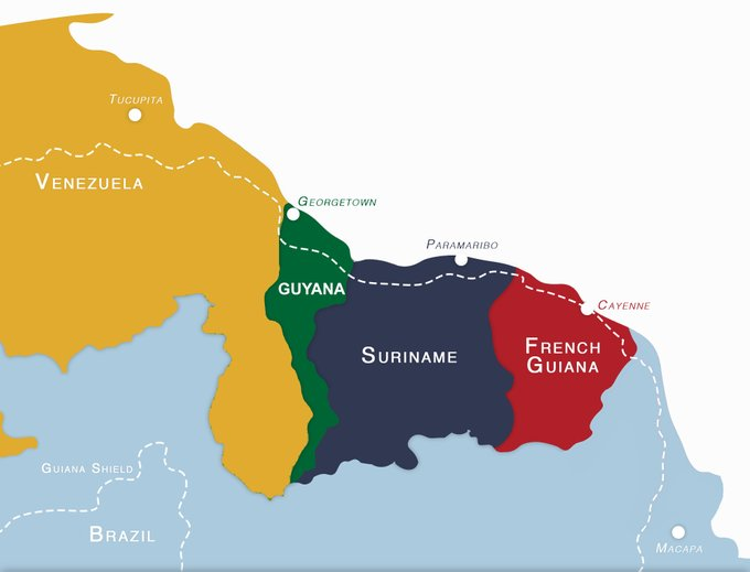Antes que Twitter nos elimine.... retuitea esta imagen de inmediato! #Mimapa #20Oct

#EsequiboEsVenezuela
#TigriIsVanSuriname