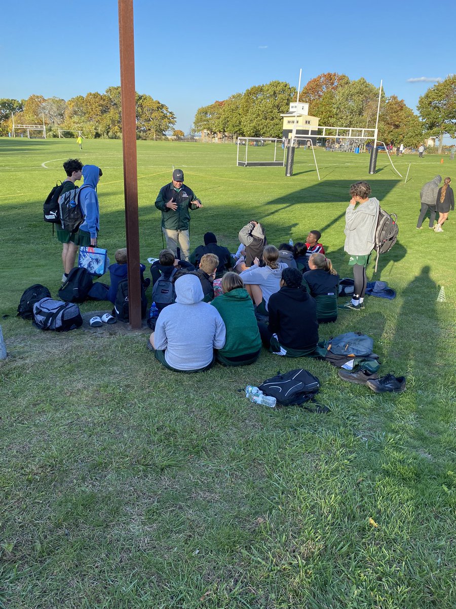 <a href="/BurncoatTF/">Burncoat T&F | XC</a> The post-meet debrief where Coach reminds the kids to keep on top of the academics!
