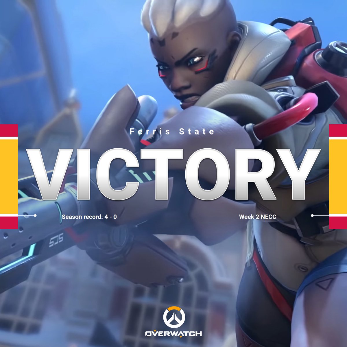 FerrisEsports's tweet photo. Undefeated across the first four matches! Your Bulldog Overwatch team is feeling crispy 😎 https://t.co/Gdk1USvOFy