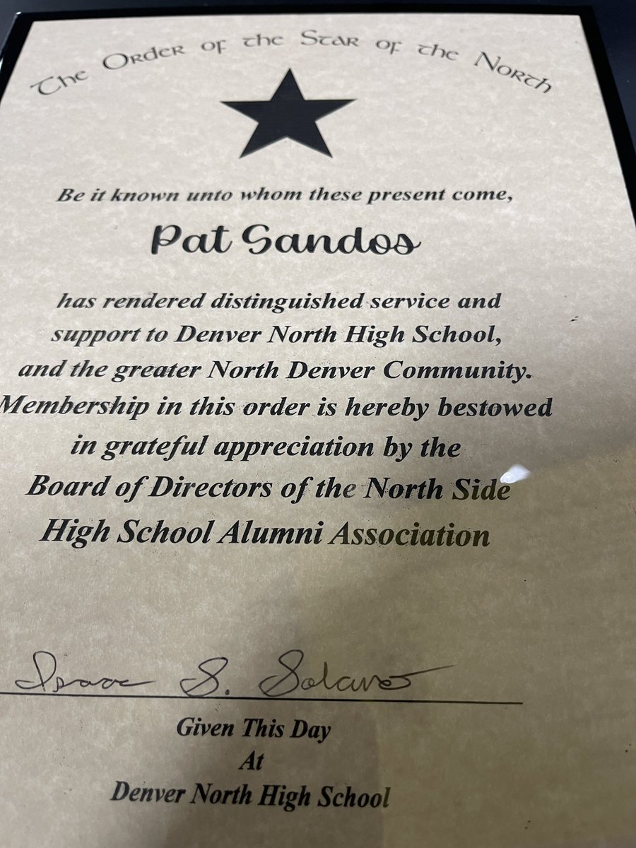 Honored to be awarded The Order of the Star of the North from the North Side High School Alumni Association! I am humbled to be recognized among the legends receiving awards tonight! So grateful for the Northwest community!