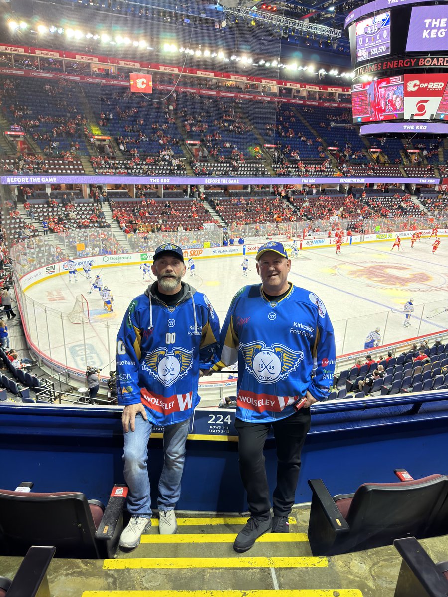 laffertyandy's tweet image. fife flyers on tour Calgary flames v Buffalo sabres  #cofred #fifeflyers #fifeicearena