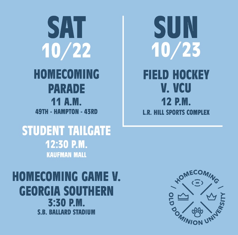 ODU Homecoming 💙🦁👑 tweet media