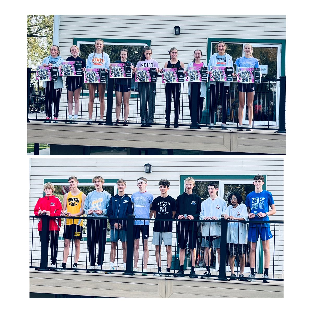 JasonRCarlson's tweet photo. Congratulations to Jolee Mesz and Theo Moseman! Qualified for State Cross County meet next Friday! Jolee is a 4x qualifier, Theo makes his 3rd trip to Fort Dodge! https://t.co/x7pgcHdwMB