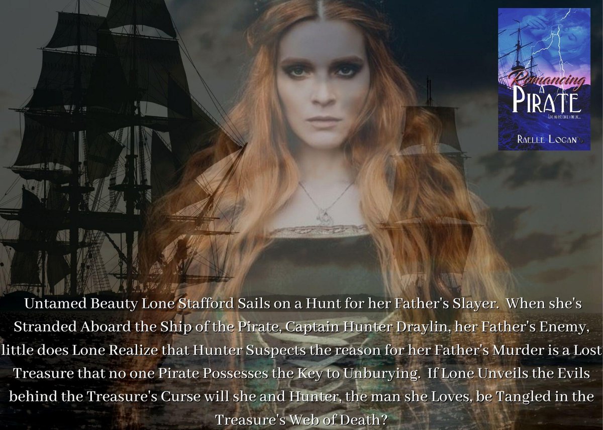 Lone Stafford is the fiery daughter of his worst enemy and the beauty who will seduce pirate Hunter Draylin to his knees. #romance #book #books #BookBoost #HistoricalFiction #bookstoread #reading #booktwitter #bookrecommendations #BooksWorthReading amazon.com/author/raellel…