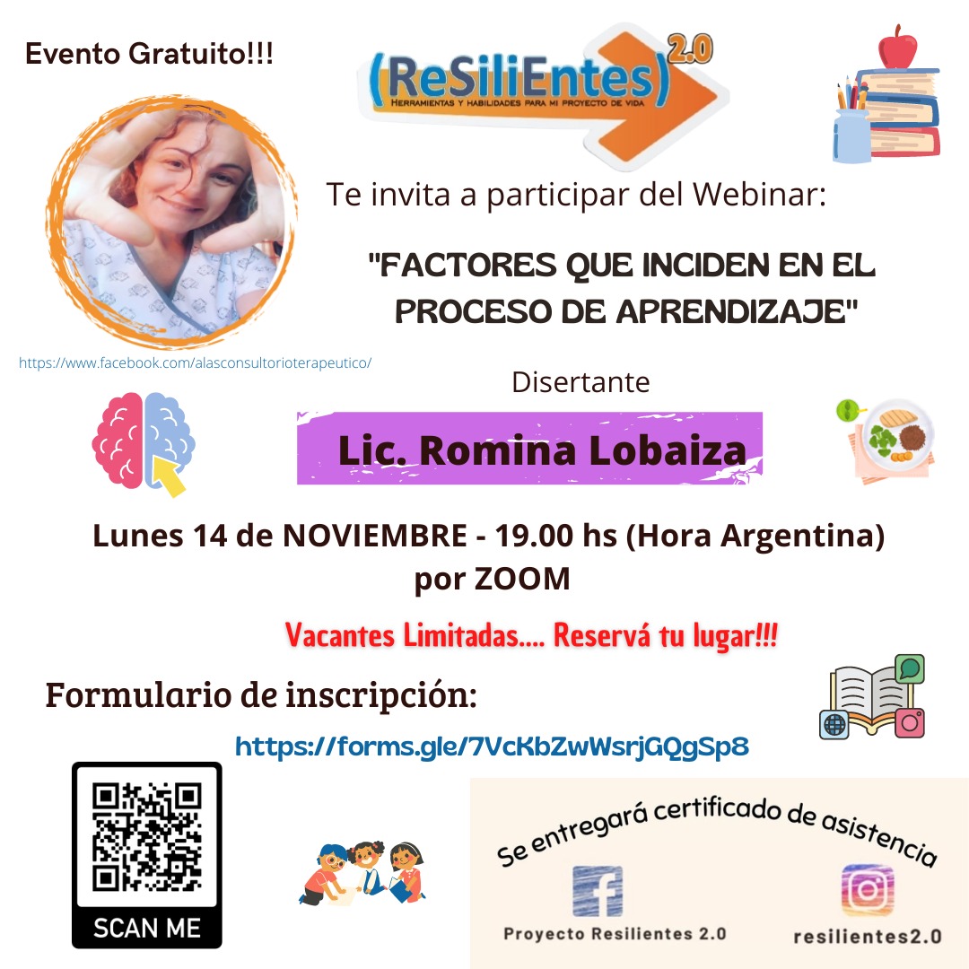 monicaloba's tweet photo. ReSiliEntes 2.0 invita al Webinar Gratuito: ❞𝐅𝐀𝐂𝐓𝐎𝐑𝐄𝐒 𝐐𝐔𝐄 𝐈𝐍𝐂𝐈𝐃𝐄𝐍 𝐄𝐍 𝐄𝐋 𝐏𝐑𝐎𝐂𝐄𝐒𝐎 𝐃𝐄 𝐀𝐏𝐑𝐄𝐍𝐃𝐈𝐙𝐀𝐉𝐄❞.
Para Docentes, Directivos, Estudiantes, Educación Especial  y Discapacidad, Familia. 
Inscripción: 
https://t.co/Gl9hNPBqgI https://t.co/w0m8O64VK6