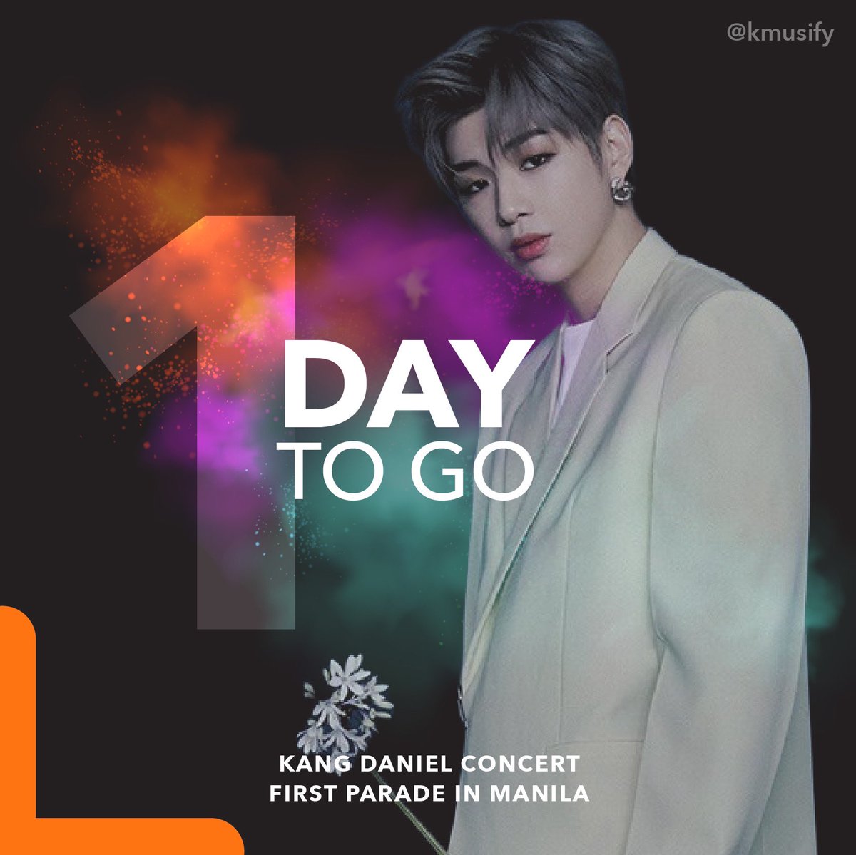 kmusify's tweet photo. PH DANITYs! Only 1 day left till #KangDanielinManila 💖 

Prepare your hearts to meet the talented global star and South Korea’s pride #KangDaniel at his Manila show tomorrow! 

It’s not too late to buy your tickets at @TicketNetPH

@WilbrosLive #강다니엘
#FirstParadeWorldTour https://t.co/o9cBgut00T