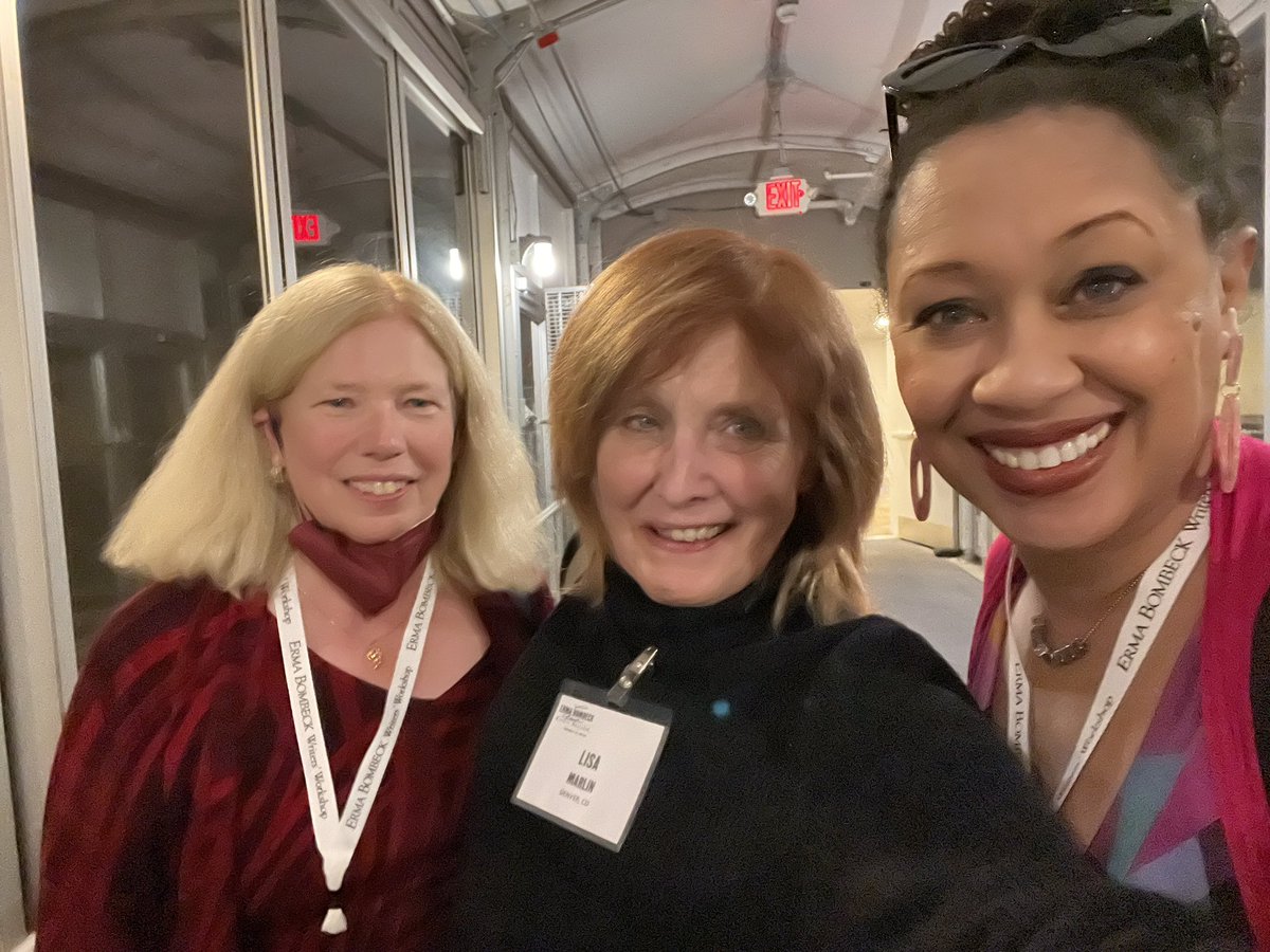 lisa_marlin's tweet photo. There’s an exit sign over my head but I’m not leaving! 1st day of the @ebww conference was great thanks to Teri Rivzi who makes it happen &amp; the very funny emcee @LeighannLord! #EBWW2022 https://t.co/CMuap1Jzix