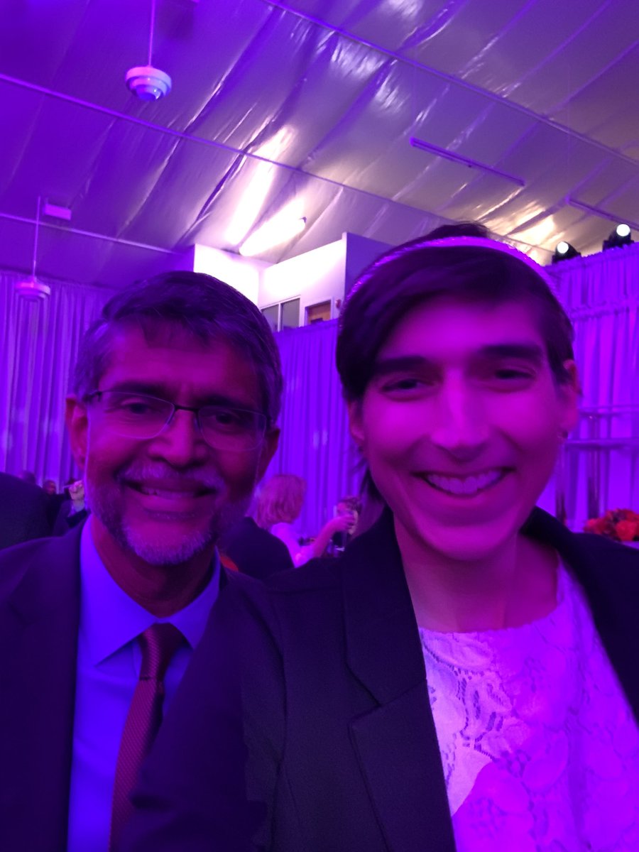 Highlight of <a href="/Penn/">Penn</a> President inauguration dinner was hanging out with Dean <a href="/Vijay_R_Kumar/">Vijay Kumar</a> of <a href="/PennEngineers/">Penn Engineering</a> for the ♾️’th time