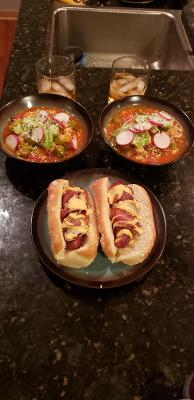 NewClearHarley's tweet photo. #Week7 #DFS #MatchupMeal @TheHuddle @DraftKings @FanDuel @Fanball @UnderdogFantasy @mkf @MyFantasyLeague @SleeperHQ @usatodaysports @usatodayfantasy @superdraftdfs Andouille Sausage Sonoran Dog wrapped w/cajun turkey & remoulade w/Shrimp & Okra Gumbo-zole & a southwestern sazerac https://t.co/4BG3WVPoTG