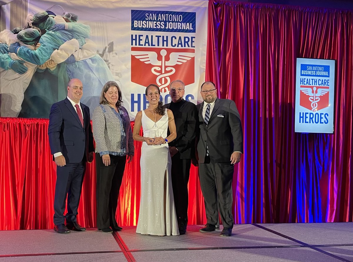 UnivHealthSA's tweet photo. We are so proud to work with pediatrician Dr. Mandie Svatek. Congratulations for being honored as one of the San Antonio Business Journal’s 2022 #HealthCareHeroes! Her work in helping children with asthma and all her tiny patients is unparalleled. #SABJ https://t.co/L7SRwmvynY