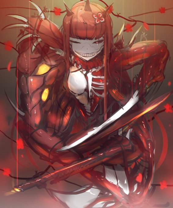 死体芸術:赤の花
Corpse Art : Red Flower 