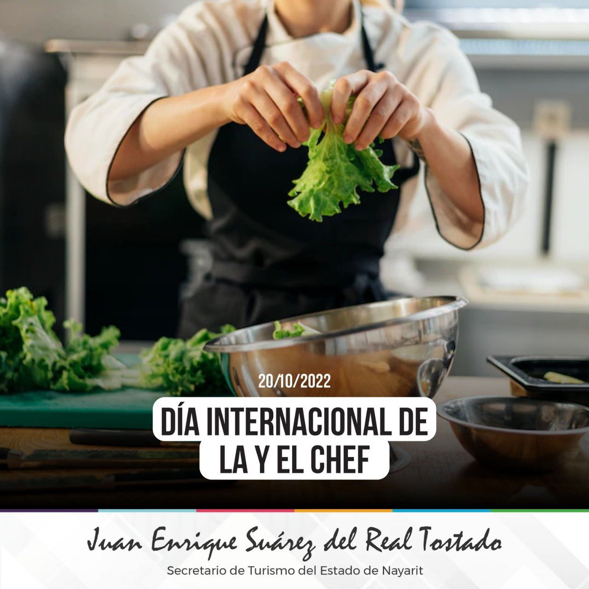 Hoy en el Día Internacional de la y el #Chef, reconocemos su importante labor en la preservación y difusión de los sabores que distinguen a nuestro país, creando emociones y sensaciones únicas a través de sus platillos. ¡Muchas felicidades!