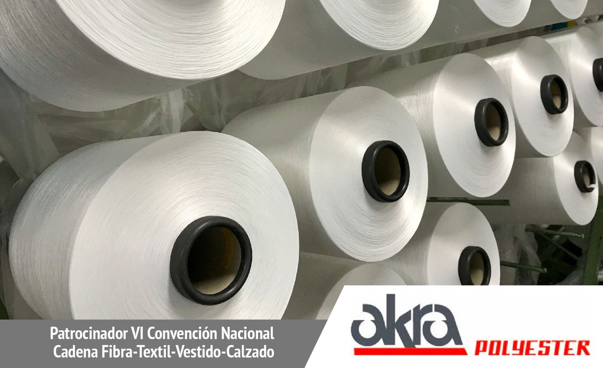 CANAINTEX_MX's tweet photo. 📌¡Gracias por su apoyo! a @AkraPolyester, durante la #VIConvenciónCadenaTextil
➡️#AkraPolyester, líderes en fabricación y comercialización de #filamentostextiles
➡️https://t.co/CX41BpHNey
#Businessgrowth #Poliéster #FibrasQuímicas #Polímeros #IndustriaTextil https://t.co/v6poIJSL6I